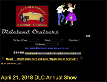 Tablet Screenshot of dixielandcruisers.org